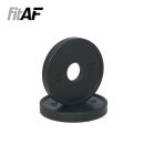 Black Rubber Fractional Plate