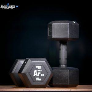 HD-HEX Head Rubber Dumbbell 15kg