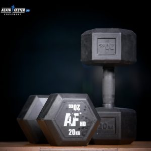 HD-HEX Head Rubber Dumbbell 20kg